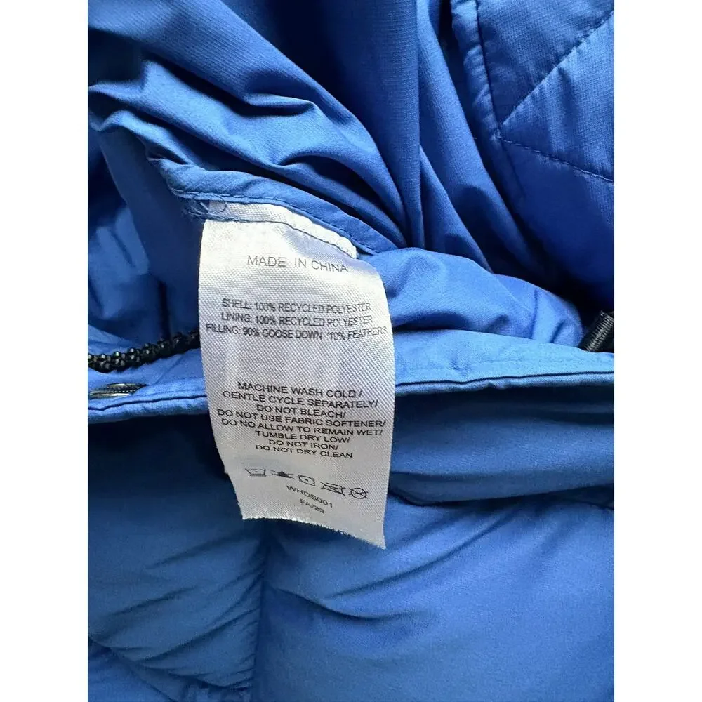 Quince Women’s Responsible Goose Down Puffer Jacket Blue Size M Warm Winter Coat - Picture 8 of 8